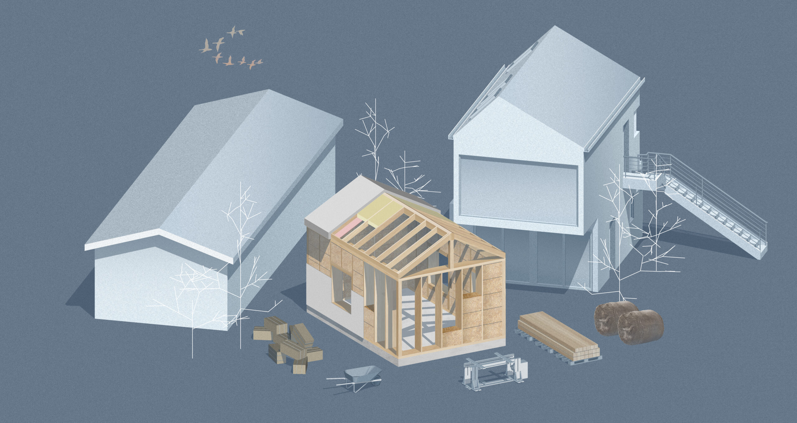 strawbale fire rebuild